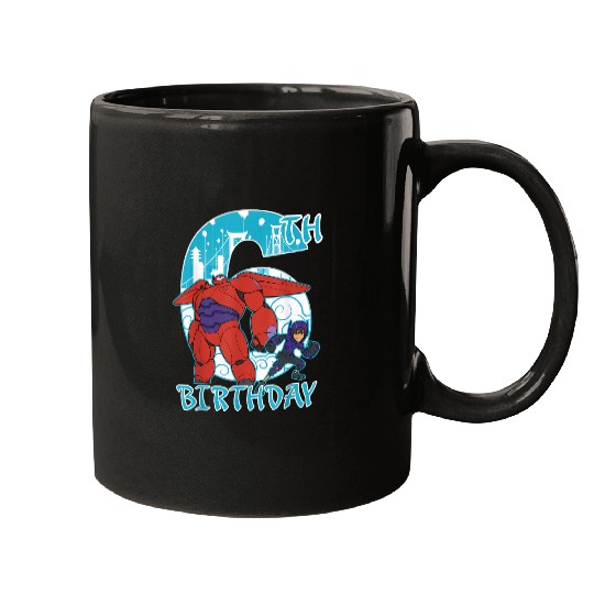 Disneyss Big Hero 6 Baymax Hiro 6th Birthday Graphic Mugs