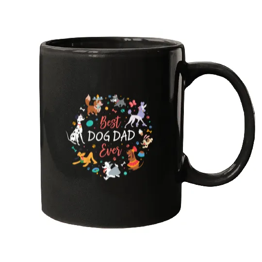 Disneyss Pet Parent Fathers Day Disneyss Dogs Best Dog Dad Ever Mugs