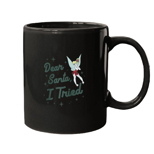 Disneyss Christmas Peter Pan Tinker Bell Dear Santa I Tried Mugs