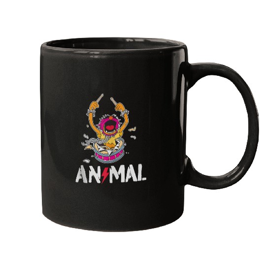 Disneyss The Muppets Animal Rock And Roll Drums Graffiti Logo Mugs