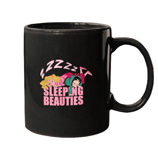 Disneyss Wreck it Ralph Sleeping Beauties Vanellope Aurora Mugs