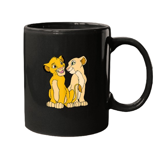 Disneyss The Lion King Cute Simba Nala Big Chest Portraits Mugs