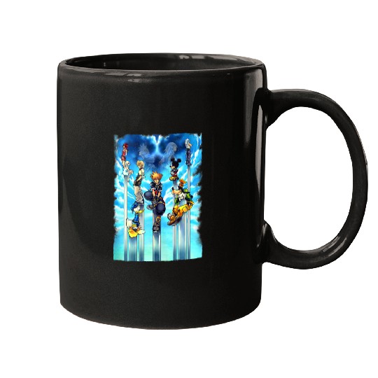 Disneyss Kingdom Hearts Sky Kingdom Group shots Vignette Mugs