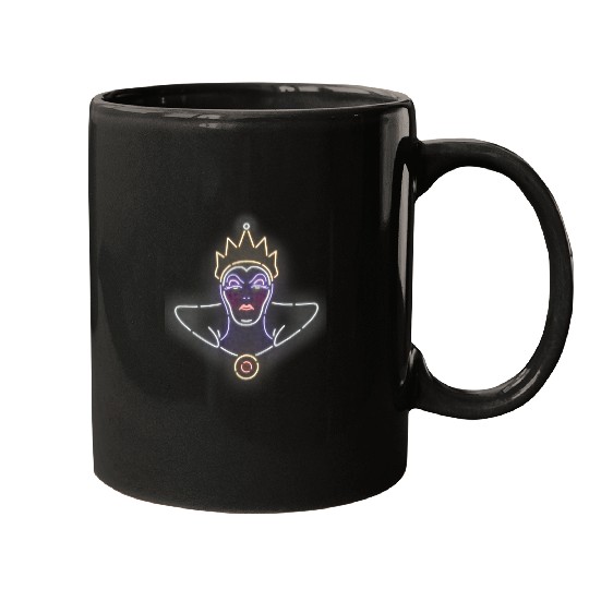 Disneyss Villains Evil Queen Neon Line Art Mugs