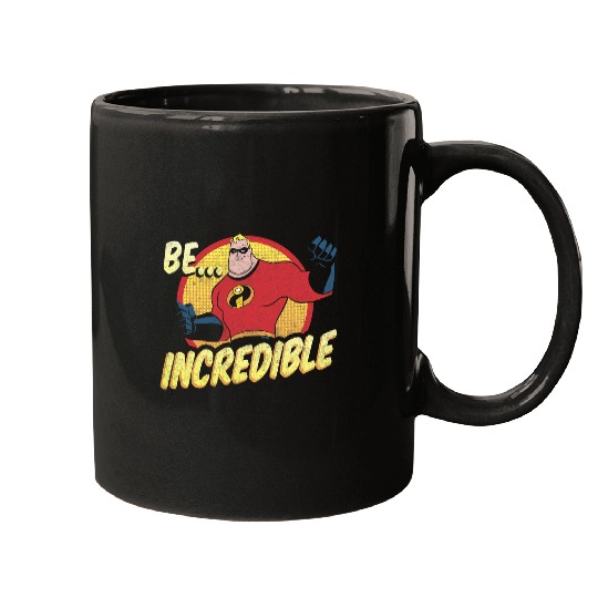 Disney Pixars The Incredibles Be Incredible Retro Vintages Mugs