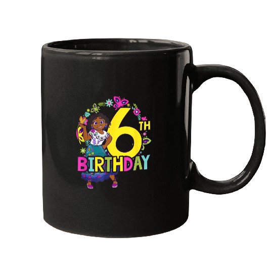 Disney Encanto Maribel 6th Birthday Smile Floral Portrait Mugs