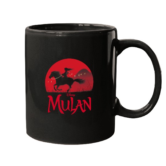 Disney Mulan Live Action Mulan Khan Sunset Silhouette Mugs