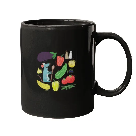 Disney Pixars Ratatouille Remy Ratatouille Recipe Icons Mugs