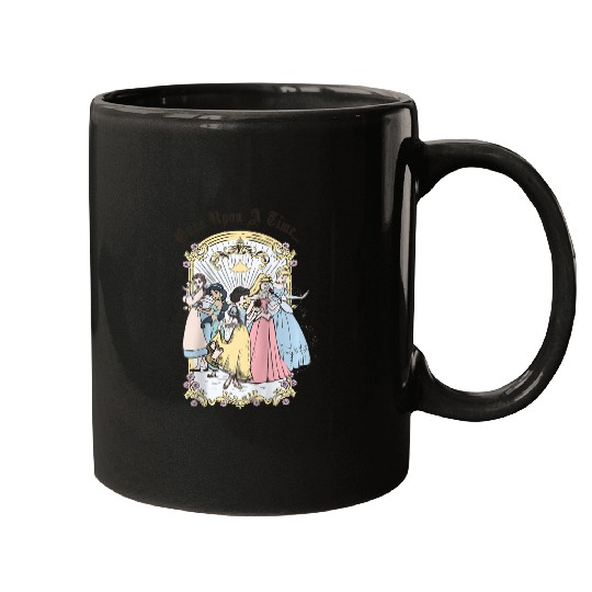 Disney Princess Once Upon A Time  Cartoon Raglan Baseball Tee Mugs