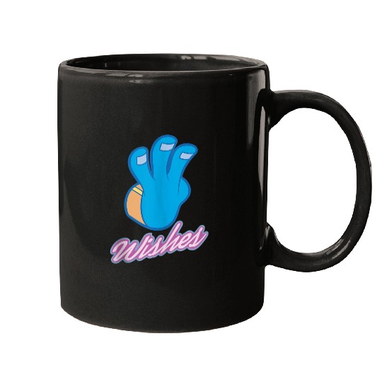 Disneyss Wreck it Ralph Aladdin Genie 3 Wishes Logo Mugs