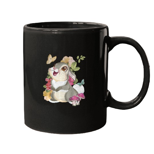 Disney Bambi Thumper Vintages Floral Portrait Premium Mugs