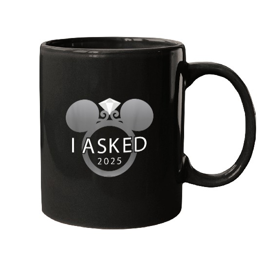 Disney I Asked 2025 Engagement Ring Proposal Mickey Mugs