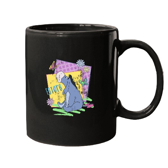 Disney Winnie The Pooh Eeyore Retro Butterflies Mugs