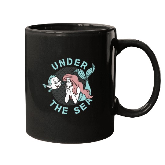 Disneyss The Little Mermaid Flounder Friends Under The Sea Mugs