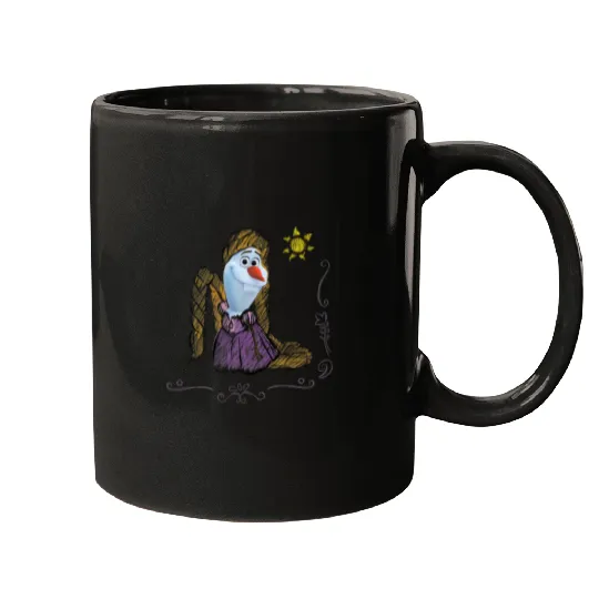 Disney Olaf Presents Rapunzel Costume Sketch Mugs