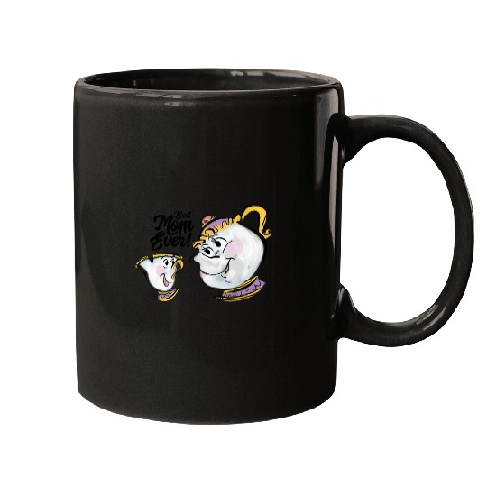 Disney Beauty and the Beast Chip Mrs. Potts Best Mom Ever Mugs