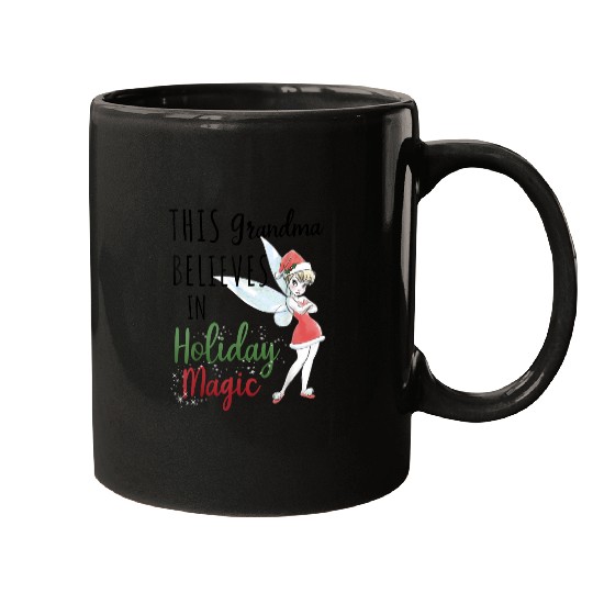 Disneyss Peter Pan Christmas Tinker Bell Holiday Magic Grandma Mugs