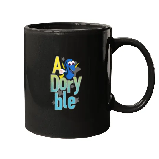 Disneyss Pixars Finding Dory Adoryble Happy Dory Chest Poster Mugs