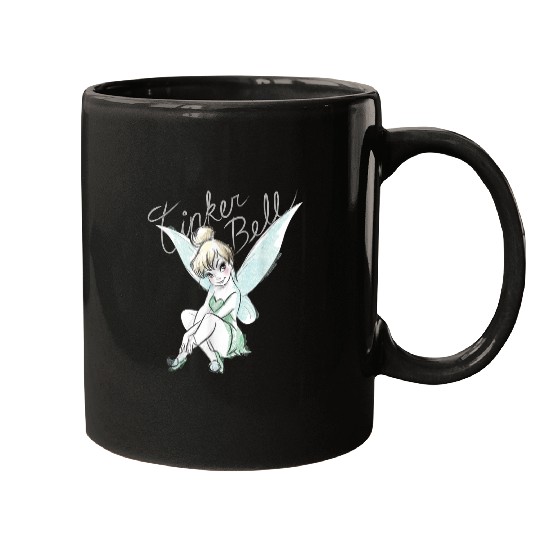 Disneyss Tinker Bell Sitting Mugs