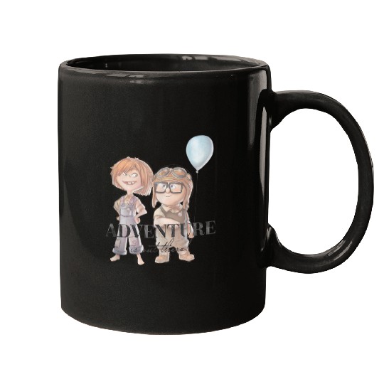 Disneyss 100 And Pixars's Up Carl Ellie Adventure Is Out There Mugs