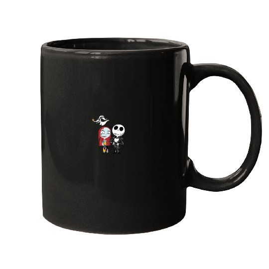 Disneyss Nightmare Before Christmas Dark Jack Sally Mugs