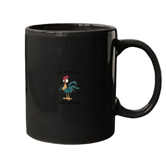 Disneyss Moana Hei Hei Is My Spirit Animal Portrait Mugs