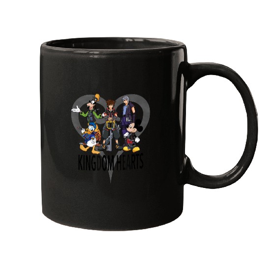 Disneyss Kingdom Hearts Iii Characters And Symbol Mugs