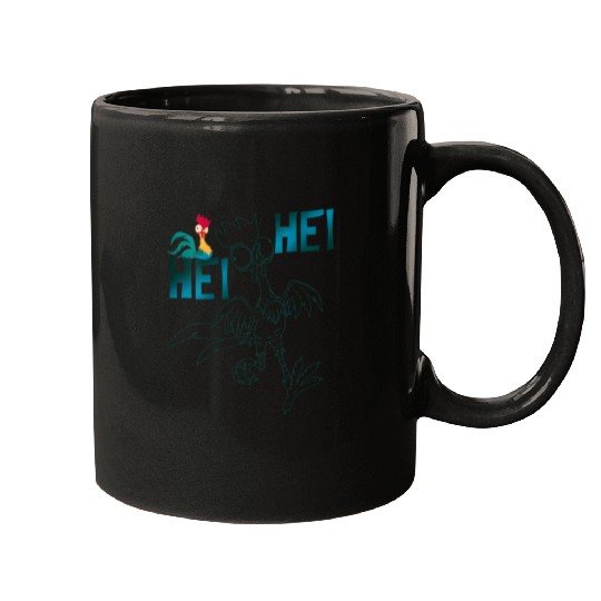 Disneyss Moana Hei Hei Outline Mugs