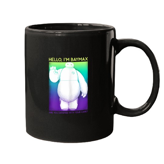 Disneyss Big Hero 6 Baymax Hello Wave Colorful Graphic Mugs