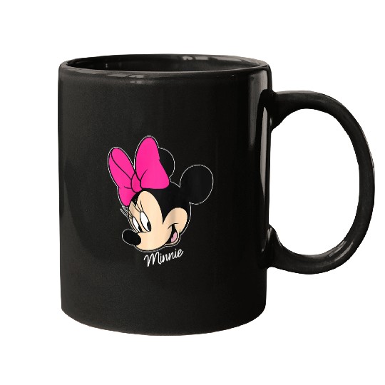 Disney Mickey And Friends Minnie Mouse Big Face Raglan Baseball Tee Mugs
