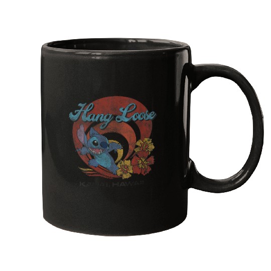 Disneyss Lilo Stitch Hang Loose Kauai Hawaii Mugs