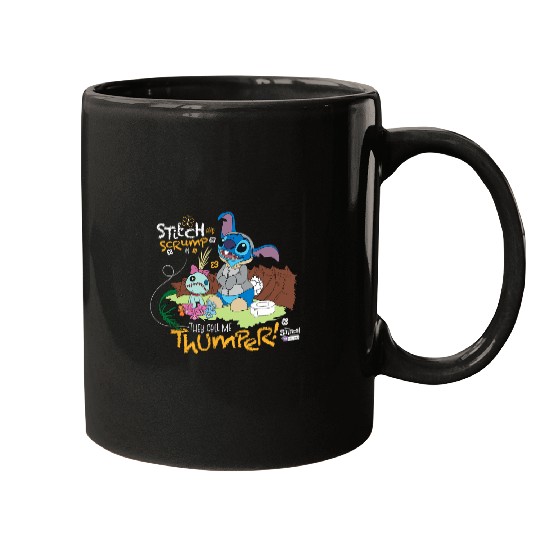 Disney 100 Stitch in Costume Bambi They Call Me Thumper Mugs