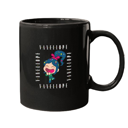 Disney Wreck-It Ralph Chibi Vanellope Excited Portrait Mugs