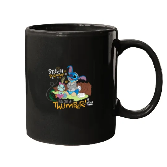 Disney 100 Stitch in Costume Bambi They Call Me Thumper Mugs