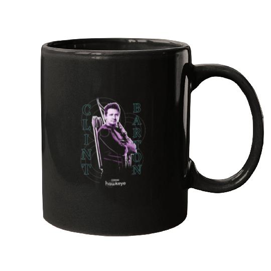Marvels Hawkeye Disneyss Plus Clint Barton Color Pop Poster Mugs