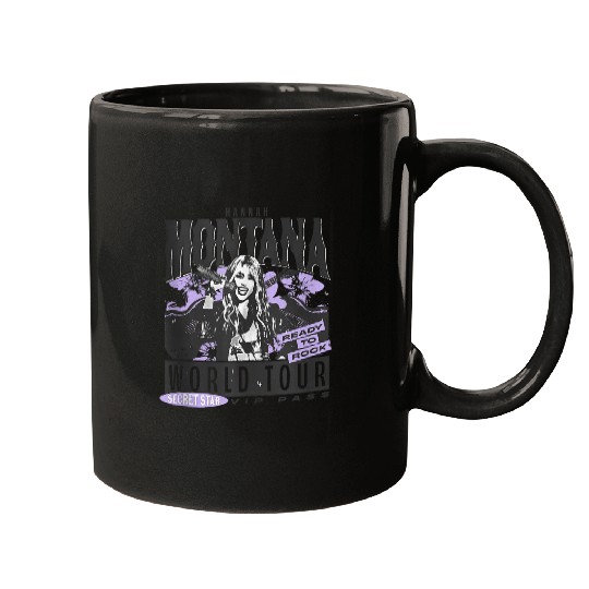 Disneyss Hannah Montana World Tour Ready To Rock Chest Poster Mugs