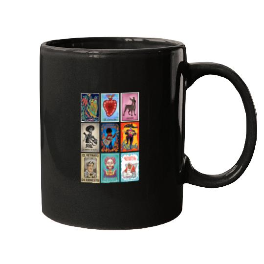Disney Pixar-Pixar Coco Epic Loteria Cards Big Chest Retro Logo_1 Mugs