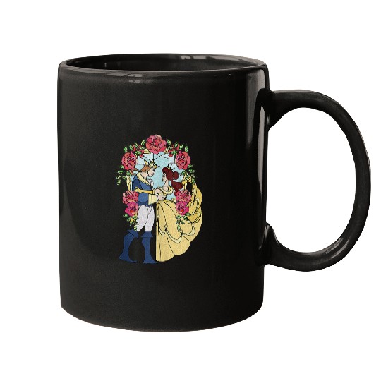 Disneyss Beauty And The Beast Belle And Beast Stained Glass Mugs
