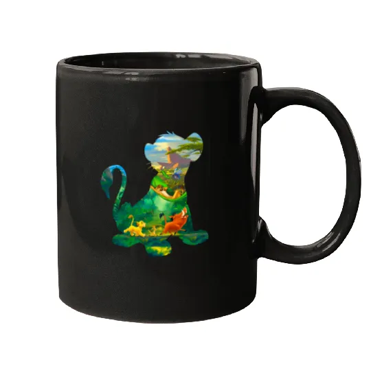 Discover Disney Lion King Simba Silhouette Graphic Mugs