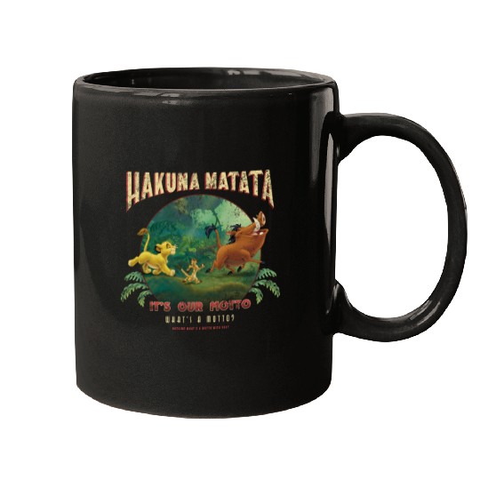 Disneyss Lion King Hakuna Matata Motto Simba Timon Pumbaa Mugs