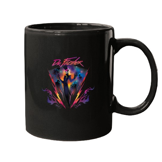 Disneyss Villains Dr Facilier 90s Rock Band Neon Mugs
