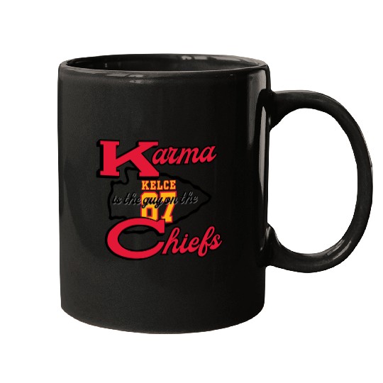 Karma Is The Guy On The Chiefs Taylorr Swift Travis Kelce Mugs