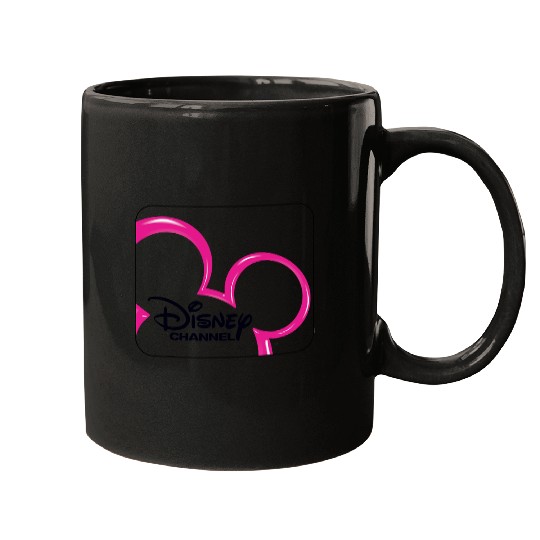 Disney Channel  Mickey Mouse Pink Retro 2000s Logo Mugs