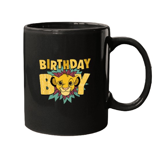 Discover Disney The Lion King Birthday Boy Simba Big Face Chest Logo Mugs