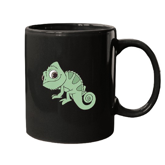 Discover Disney Tangled Pascal Cute Pose Left Chest Pocket Logo Mugs