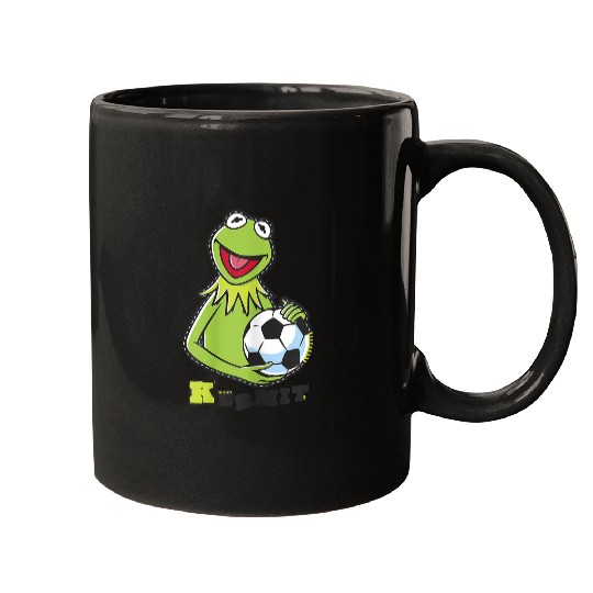 Disneyss The Muppets Kermit Soccer Ball Vintages Stencil Logo Mugs