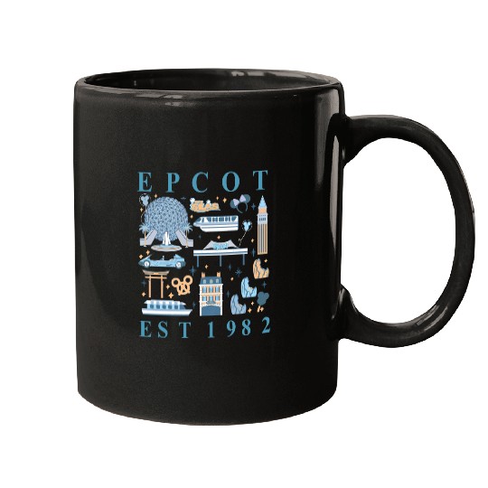 Disney Epcot Since 1982 Mugs, Disney Trip Family Mugs, Disney Aesthetic Mugs, Disneyworld Mugs, Disneyland Mugs,  Mugs