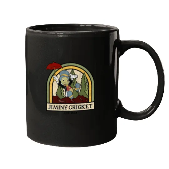 Disney Pinocchio Jiminy Cricket Established 1940 Mugs