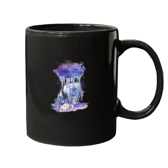 Discover Disney Winnie The Pooh Eeyore Watercolor Rain Cloud Mugs