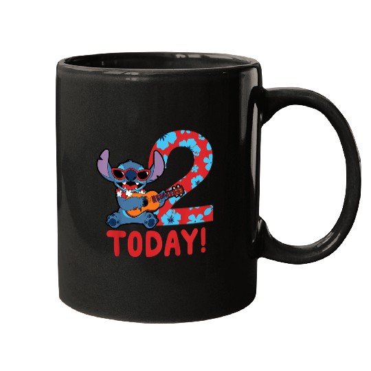 Discover Kids Disney Lilo Stitch Tropical Birthday 2 Years Old Today Mugs